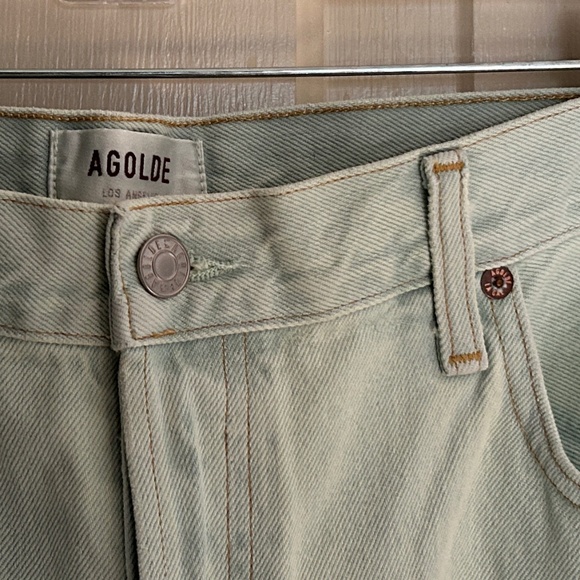 NWT AGOLDE Luna Pieced Jeans (light) MINT coloured - Picture 10 of 11
